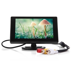 Mobil Kecil 4.3 Inch Lipat Mobil LCD TFT Rear View Monitor Screen DVD Bermain Hitam (Warna: Hitam) -Intl