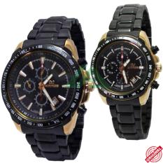 Mirage Couple Edition D45H420MRG8305CBRPRG Date Jam Tangan Pasangan Stainless Steel Chain