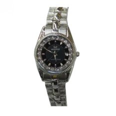 Mirage - Jam Tangan Wanita - Stainless Steel - MRG 668 Silver Hitam