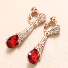 Mmjmm Anting Korea Fashion Style Panjang Anting Jepit Tanpa Tindik S925 Mempelai Wanita Menikah