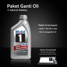 Mobil 1™ 5W-30 (1 liter) Paket Ganti Oli (Jakarta Selatan)