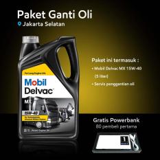 Mobil Delvac MX™ 15W-40 (5 liter) Paket Ganti Oli (Jakarta Selatan)