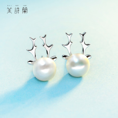 Anting Sterling Perak Anak Rusa Anting Perempuan Alami