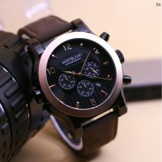 Montblanc - Jam Tangan Pria - Crono Aktif - Leather Strap