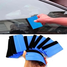 Moonar Tahan Lama Anti-Scratch Wrapping Scraper Alat Squeegee untuk Mobil Film Kaca Biru-Intl