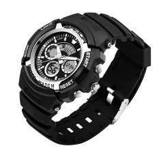 Moozoo SANDA Mens Waterproof Digital Analog QUARTZ Wristwatch Watch MZP6NK (Warna: Sebagai Gambar Pertama)-Intl