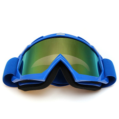Motorcross Uji Coba Enduro Helm Sepeda Motor ATV Motor Trail Kacamata Biru