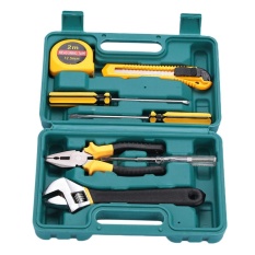 Motor 8 Pcs Mobil Auto Repair Kit Obeng Pita Pengukur Rumah Tangga Toolbox Case-Intl