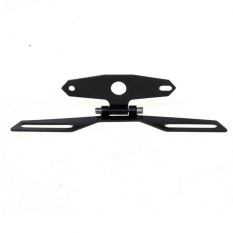Motor Adjustable Folding License Plate Holder Tail Rear Light Bracket Mount-Intl