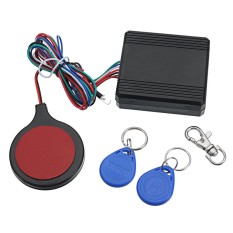 Sepeda Motor Kunci Tersembunyi Sistem dengan Mesin Memotong Mati Immobilizer IC Kartu Alarm Induction Tak Terlihat Anti Mencuri Kunci Universal- internasional