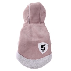 Motor Style PET Kostum Anjing Hooded Mantel Musim Dingin Pakaian Pet Supplies (Pink)-XL-Intl