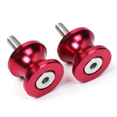 Sepeda Motor Swingarm Spools Sekrup Slider untuk Yamaha untuk Triumph Slider Logam Penyangga Sekrup (Merah)-Internasional