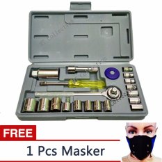MTc AKA 02+ Kunci Shock Wrench Set 21 PCS Serbaguna - StainLess + Free Masker