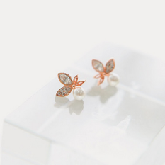 Mulut Produk Asli Modis Batu Kristal Udara Zirkonium Berlian Anting