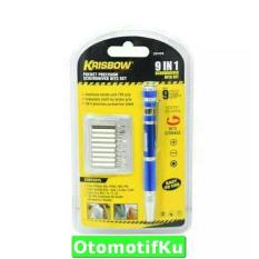 MURAH!! KRISBOW OBENG MULTIFUNGSI 9 IN 1 SERBAGUNA - SET PRESISI