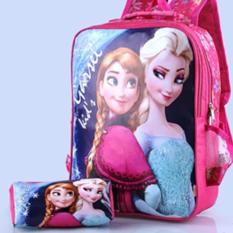 Murah Meriah tas anak perempuan motif froz3n / tas sekolah anak plus dompet garsel