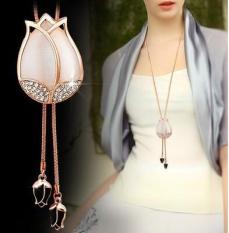 Kalung Baju Wol Wanita Model Panjang Bunga Tulip Versi Korea
