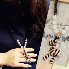 Qianao Kalung Baju Wol Retro