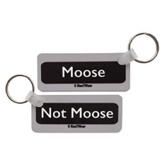 Nani?Wear Supernatural Double-Sided Rectangle GeekKeychain:Moose/Not Moose - intl