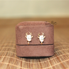 Anting Jepit Tanpa Tindik Natal Anak Rusa Anting Imut Catok