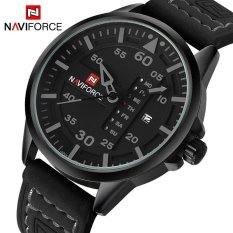 NAVIFORCE Merek Mewah Pria Army Militer Jam Tangan Pria QUARTZ Tanggal Jam Man Leather Strap Sports Wrist Watch Relogio Masculino
