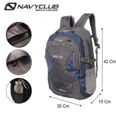 Navy Club New Arrival - Tas Ransel Laptop Kasual HFFB Backpack Up to 14 inch - 23 Liter - Daypack - Biru Tua