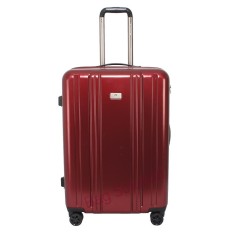 Navy Club New Arrival Tas Koper Hardcase Fiber PC - 4 Roda - Resleting Anti Tusuk Expandable - Kunci TSA - CHGH Size 28 Inch - Merah GJEK