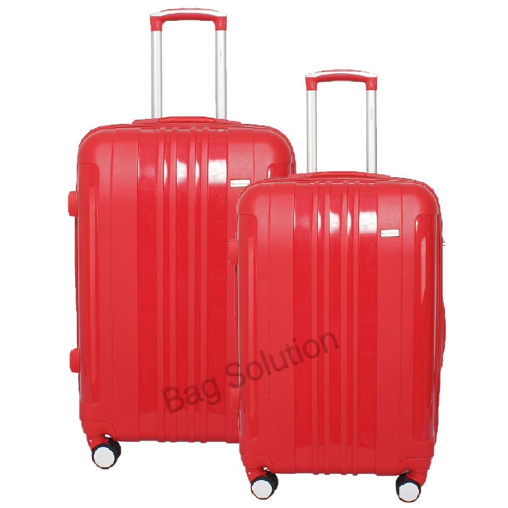 Luminox Tas Koper Set Hardcase PP - 4 Roda Putar - Kunci TSA GGCA Size 20+24 Inch