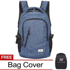 Navy Club Tas Ransel Laptop Kasual - Tas Pria Tas Wanita Tas Laptop Trendy EIBA Backpack Up to 14 inch Daypaack - Biru