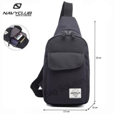 Navy Club Tas Selempang Travel - Tas Punggung Tahan Air - Sling Bag Tas Pria Tas Wanita 5519 - Hitam