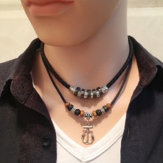 Kalung Pria Kepribadian Berkabung untuk Fall untuk Tide Seseorang Euro-amerika Jalanan Panggul-Hop 100 Ambil untuk Mengunci tulang Hiasan Seorang Pria untuk Menggantungkan Anak Laki-laki-Internasional