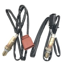 Baru 2 PC Pasang Set Sensor Oksigen O2 Depan & Belakang untuk VW Beetle Golf Jetta Audi TT-Internasional