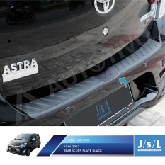 New Agya 2017 Rear Scuff Plate Full Black / Sillplate Belakang JSL