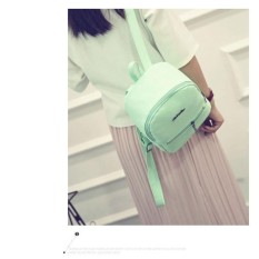 New Candy Color Casual Backpack Fresh Girl Bag Korean Version of the Hospital Wind Shoulder Bag -blue - intl