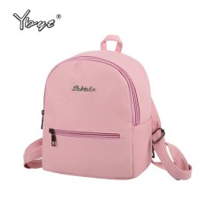 New Candy Color Casual Backpack Fresh Girl Bag Korean Version of the Hospital Wind Shoulder Bag -Pink - intl