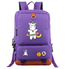 Baru Lucu Unicorn DAB Backpack Pria Gadis Mahasiswa Sekolah Tas Travel Shoulder Bag Unicorn Mengoleskan Ransel-Intl