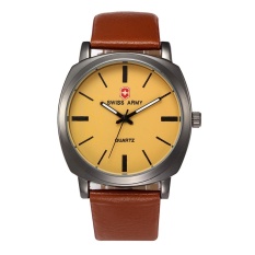 Olahraga Pria Baru Kenyamanan Aksesoris Belt Watch Coklat Muda Wajah-Intl