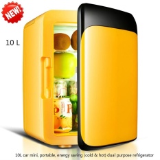 Baru Mini, Kulkas Mini, Asrama, Keluarga Kecil, Rumah/mobil Dual Use 10L Besar Kapasitas Dingin/Panas Dual Purpose Kulkas-Intl