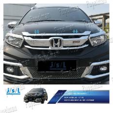Aksesoris Mobil New Mobilio 2017 List Kap Mesin Hood Moulding List Grill Depan Front Grille Lower Trim Front Bemper Chrome GARNISH LIST REFLEKTOR REFLECTOR DEPAN Krom Trunklid Trunk Lid Lis Grill Gril Krom SilveR Asesoris Mobil Acesoris Mobil Mobilio