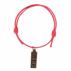 New Musical Cotton Bracelet - Keyboard Red / Gelang motif musik