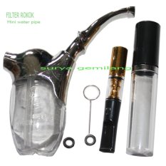 New Promo Water Pipe nzh 131/3240 / Komplit Pipa Filter Rokok Mini pipe Penyaring Nikotin/ 3 IN 1
