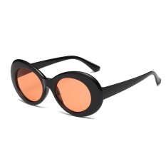 Baru Retro Kecil Kotak Sunglasses Pria dan Women Tren Sunglasses-Black Box Lembar Gray Hitam-Intl