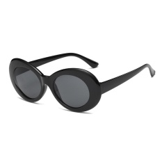 Baru Retro Kecil Kotak Sunglasses Pria And Wanita Tren Sunglasses Kotak-kotak Hitam Hitam Abu-abu Lembar