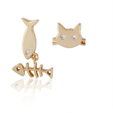 Gaya Baru Kucing Lucu Yang Dapat Membuat Orang Yang Melihatnya Tertawa Terbahak-bahak atau Justru Kesal Karena Merasa/pola Tulang Ikan 18 Karat Gold Plat Ditindik Anting Tindik