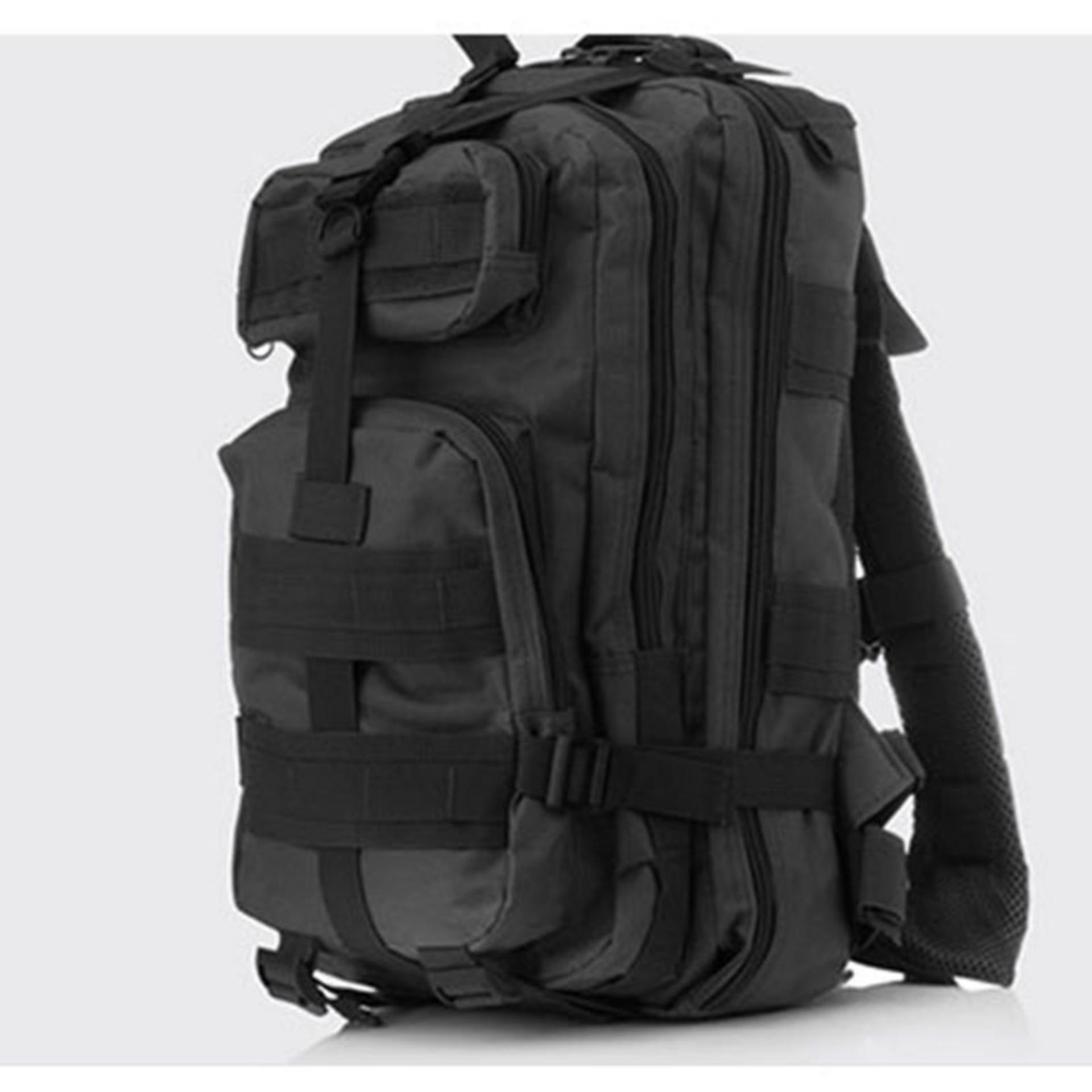 New Tas Ransel / Punggung Backpack Army Militer 3P Tactical - Hitam