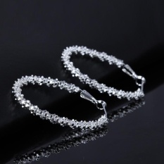 Grosir Baru Wanita Perhiasan 925 Kawat Perak Sterling Bintang Ring Anting-anting Gantung