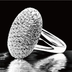 Baru Wanita Ladies Ring Resin Rhinestone Dekorasi Pesta Perjamuan Pernikahan Alloy Cincin Perak