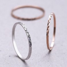 Terbaru 925 Sterling Perak Cincin Di Atas Buku Lingkaran Pesona Perhiasan Tali Midi Ukuran Cincin: 5-19 (Ukuran/Sebuah: 15 ᆪᆲcolorᆪᄎrose Emas)-Internasional