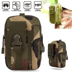 NiceEshop Berkemah Di Luar Ruangan Sauna Pria Tas Kantong Tentara Militer Pinggang Pack With Sabuk Loop, Kamuflase
