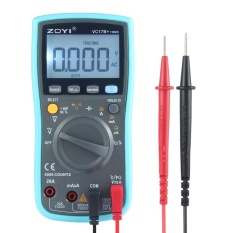 NiceEshop Digital Multimeter, Auto Mulai Pocket Digital Multimeter Digital Multi Tester-AC DC Tegangan DC Current Resistance Dioda Kapasitansi Transistor Backlit LCD Alat Ukur (VC17B)